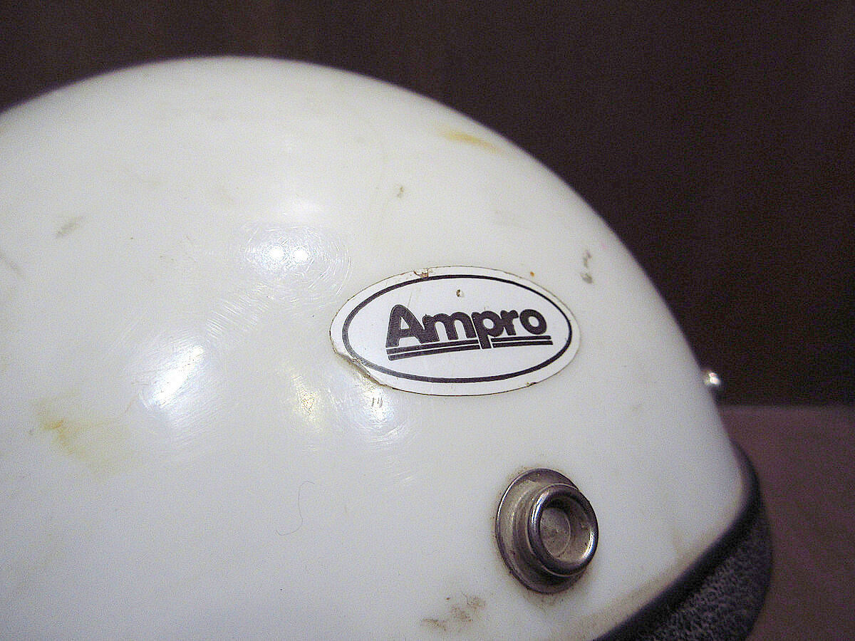ビンテージ70's○GRANT RG-9 Amproジェットヘルメット白○220325s7-h