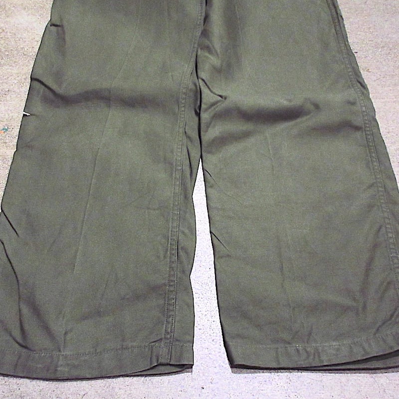 ビンテージ60's○U.S.ARMYボタンフライコットンサテンベイカーパンツ