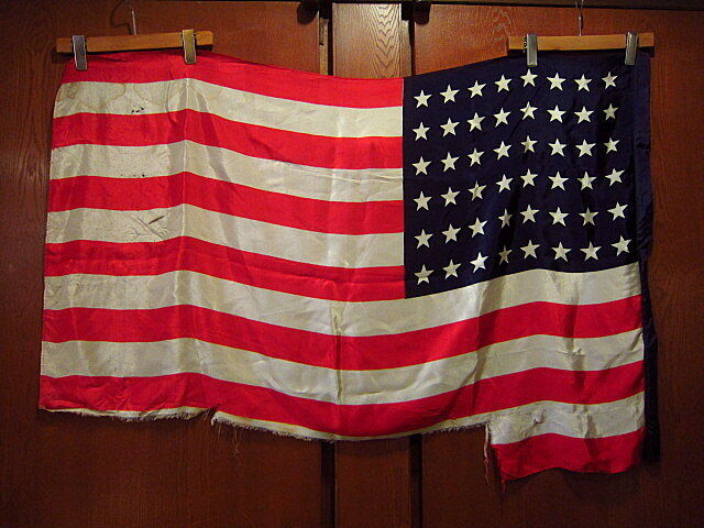 ビンテージ-50's○48星アメリカ星条旗○odst 40s1940s1950sフラッグ