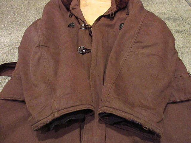 50s ビンテージ　Hercules ムートンコート ビンテージ50's○HERCULES裏地ムートンショールカラーカーコート