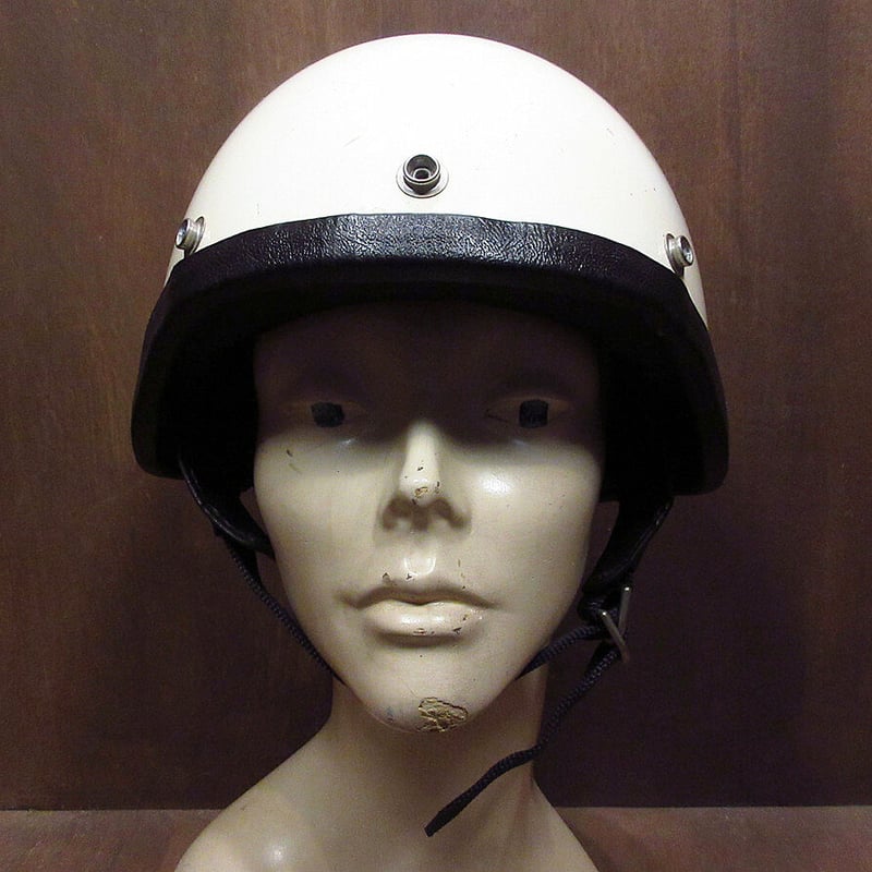 ビンテージ　ハーフヘルメット バイクヘルメット シルバー ビンテージ ハーフヘルメット