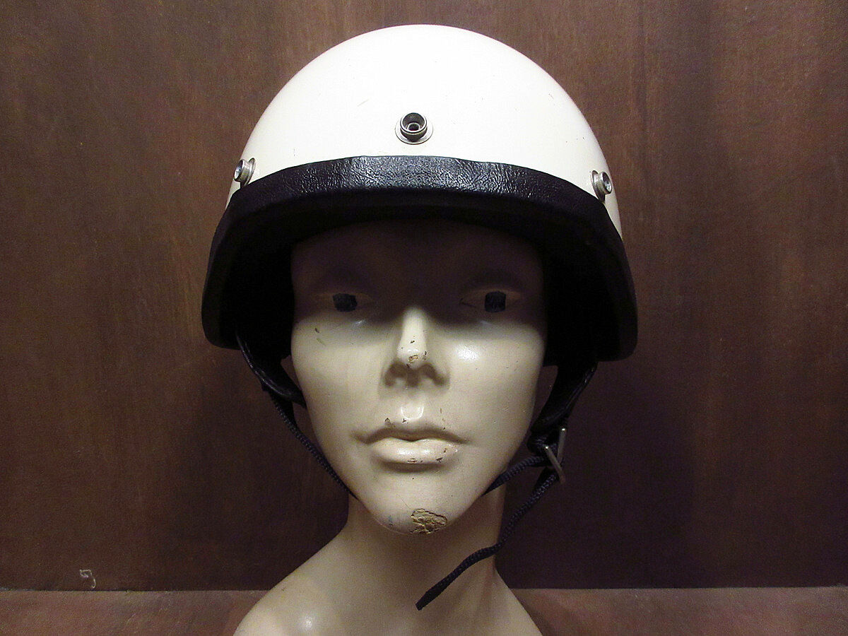 ビンテージ60's○Sterling Sport ハーフヘルメット白 L○210714j6-h