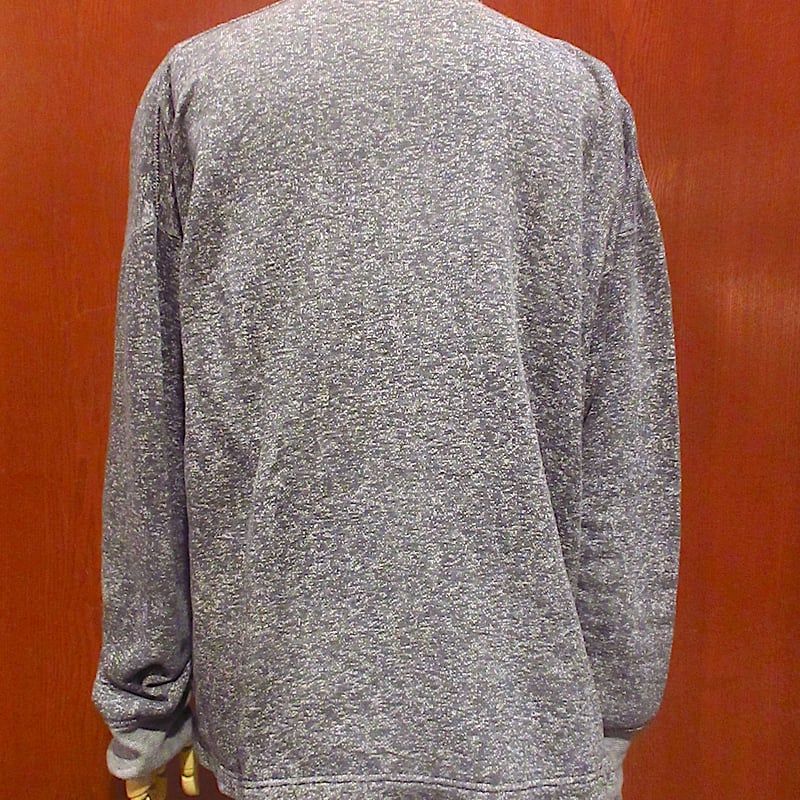 ビンテージ50's○ソルト&ペッパースウェットカーディガングレー