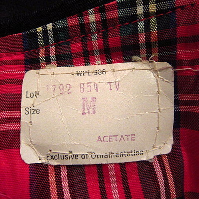 ビンテージ50's60's○FRANK&MEYERチェック柄スモーキングジャケットM