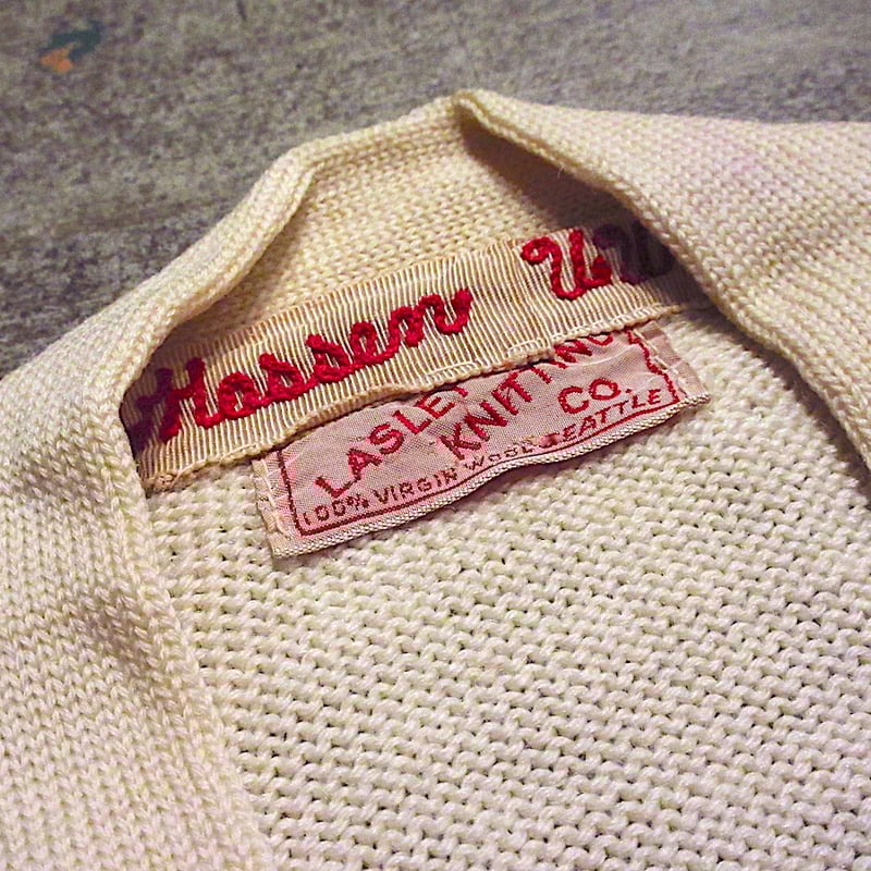 ビンテージ40's50's○LASLEY KNITTING CO.レディースレターマン ビンテージ40's50's○LASLEY KNITTING CO.レディースレターマン