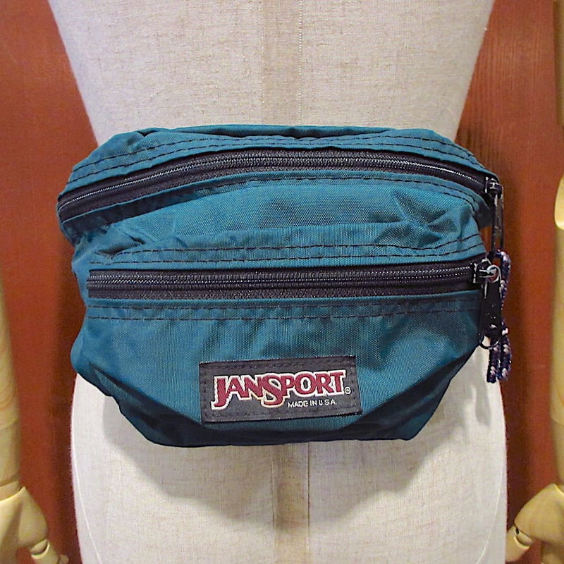 ビンテージ90's○MADE IN U.S.A. JANSPORTナイロンファニーパック○22