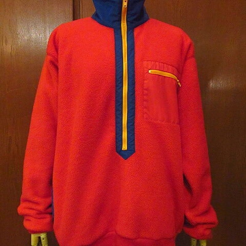 古着好USA 80 パタゴニア 三角タグ M ハーフジップ フリース