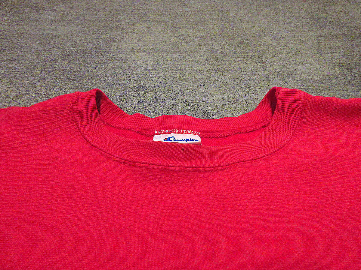 ビンテージ80's○Champion目無しトリコタグリバースウィーブスウェット