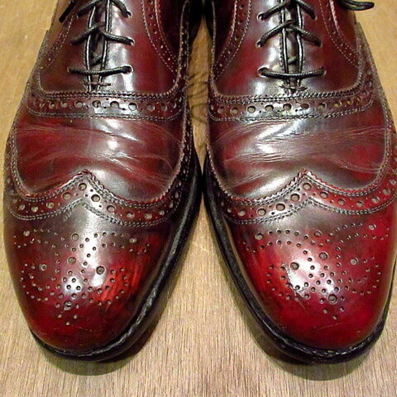 Allen Edmonds McAllister ウイングチップシューズ赤茶 11C○2103