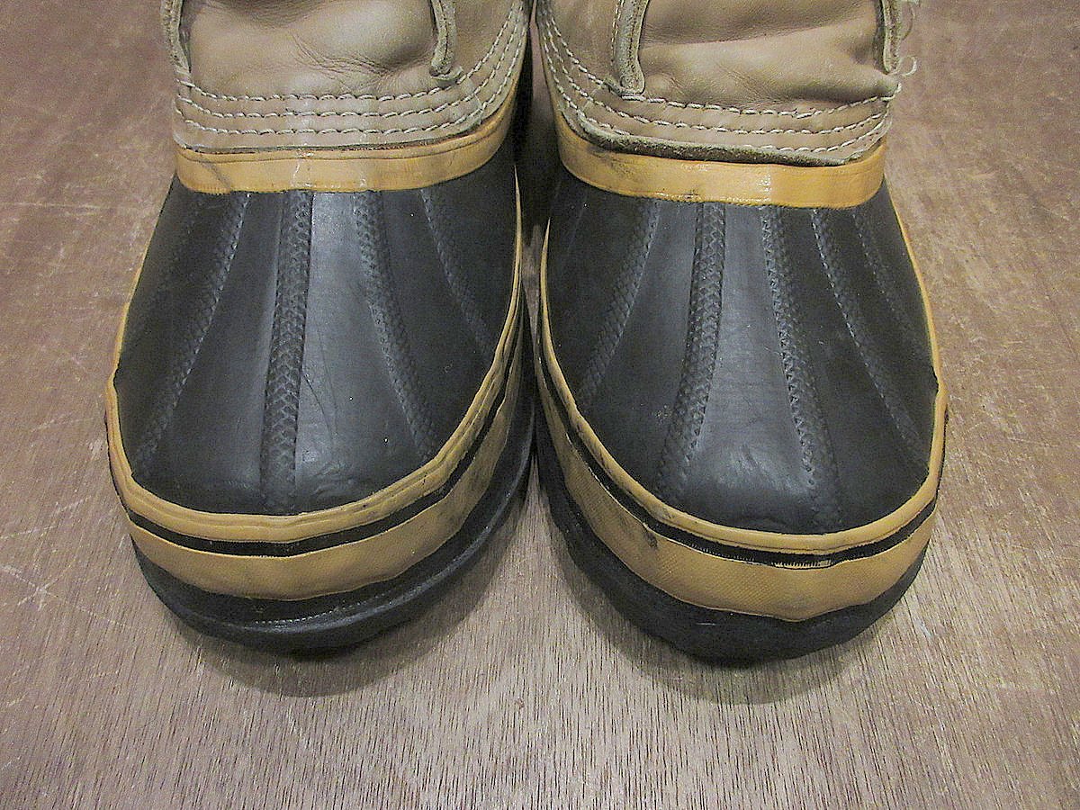 ビンテージ○MADE IN CANADA SOREL CARIBOUスノーブーツ茶○24102 ビンテージ○MADE IN CANADA SOREL CARIBOUスノーブーツ茶○24102