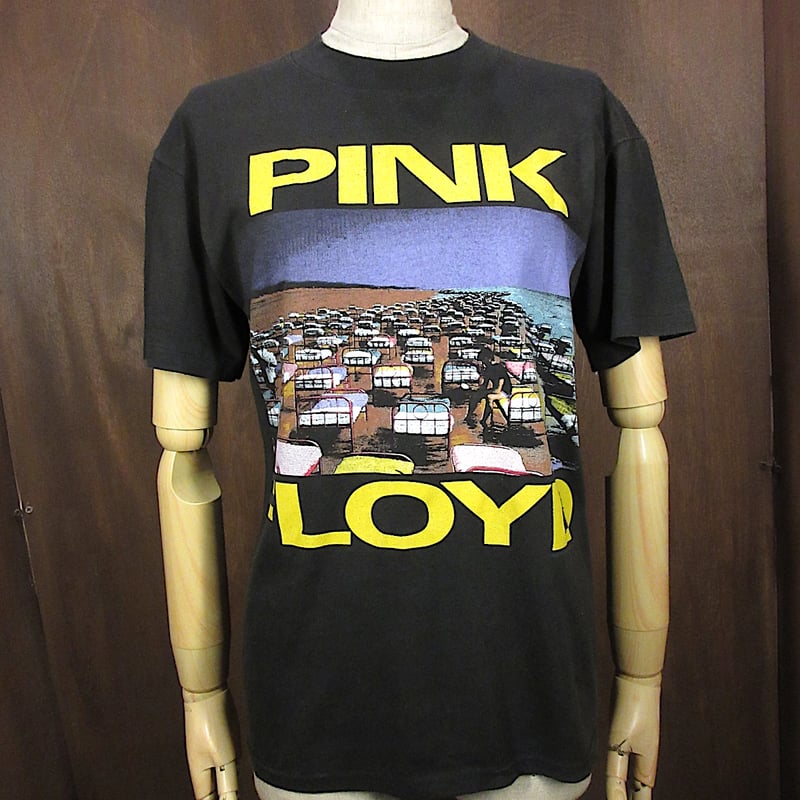 ビンテージ80's○PINK FLOYD 1987年ワールドツアーTシャツ黒size M○25