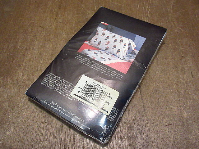 ビンテージ○DEADSTOCK RALPH LAURENポロベアピローケース2点セット