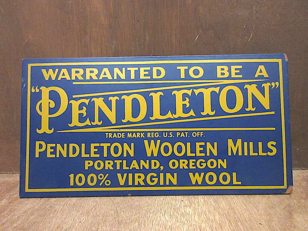 ビンテージ○PENDLETONアドバタイジングサイン○251003z7-signペン
