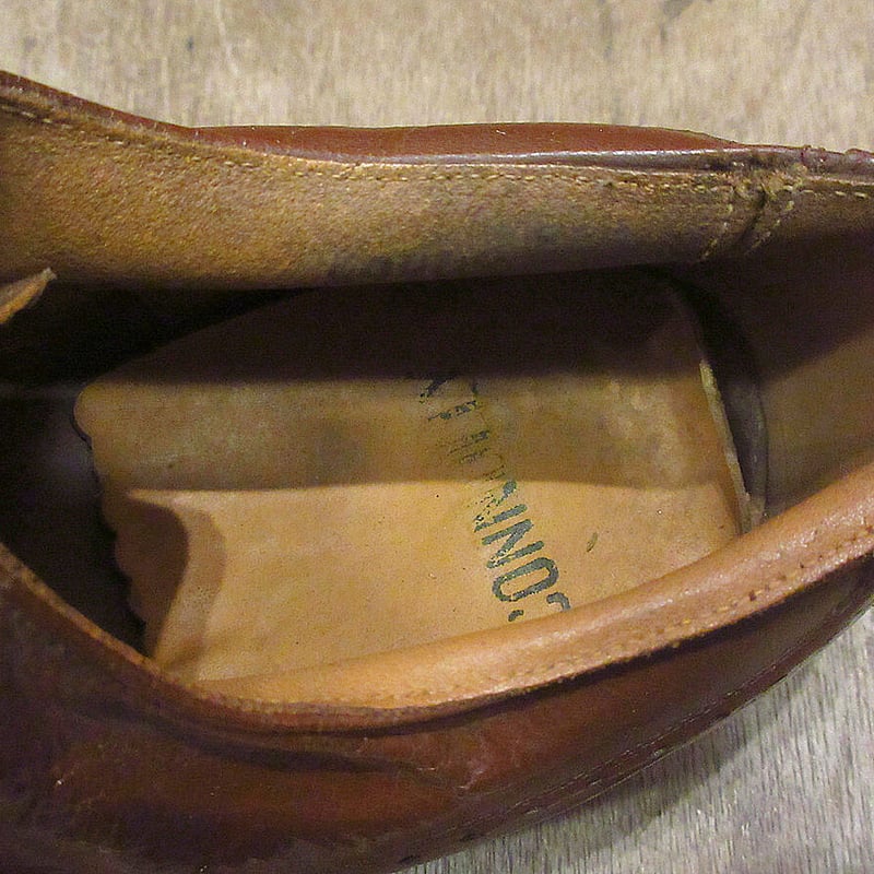 ビンテージ30's40's○DEADSTOCK CONNOLLYキッドスキンキャップトゥ