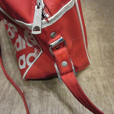 ビンテージ80’s●adidasショルダーバッグ赤●250325j5-bag-bstn古着1980sアディダス