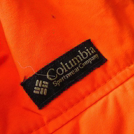 ビンテージ90’s●Columbia耳当て付き裏ボアナイロンキャップ橙L/XL●230926k5-m-cp-ot 1990sコロンビア古着アウトドアメンズオレンジ帽子
