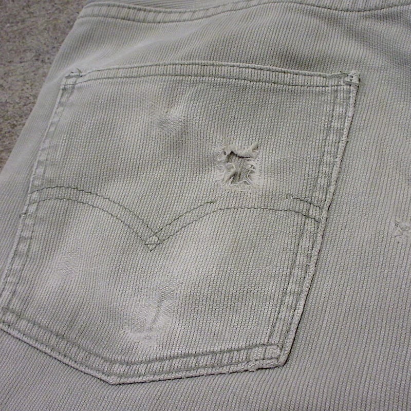 ビンテージ60's○Levi's 519ピケBIG Eグレー実寸W81cm○220420i5- ビンテージ60's○Levi's 519ピケBIG Eグレー実寸W81cm○220420i5-
