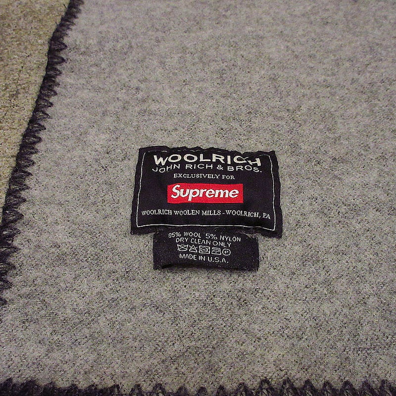 17AW Supreme×WOOLRICH Wool Throw Blanket size 1