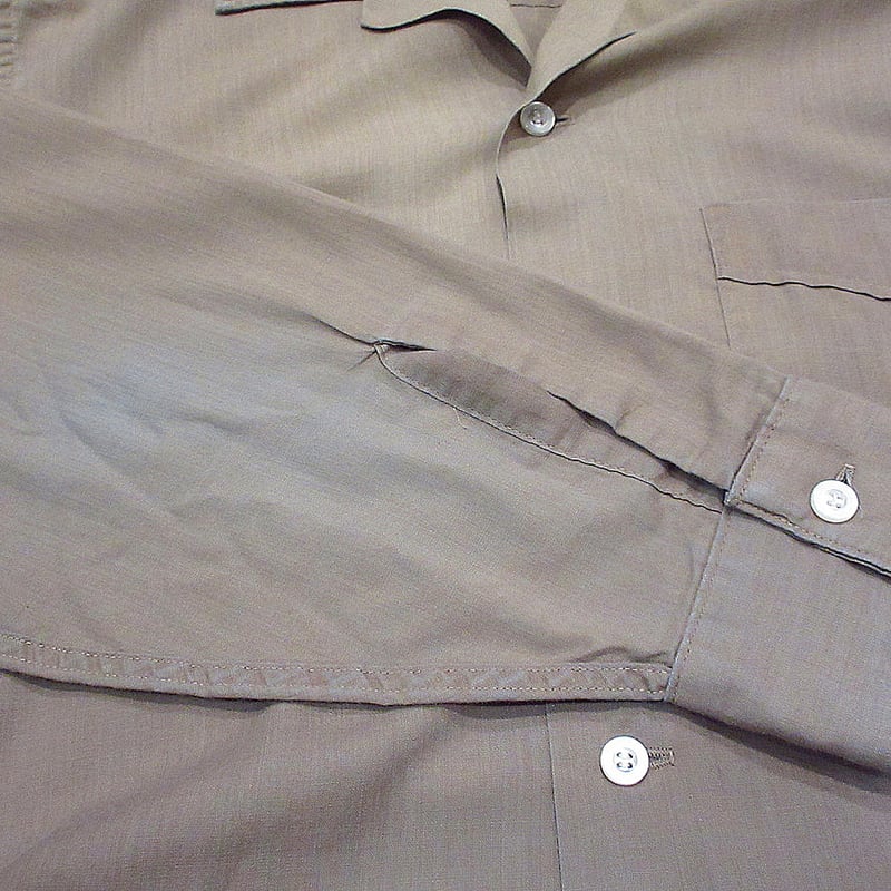 ビンテージ60's○VAN HEUSENループカラーシャツ茶size M○240417i3-m
