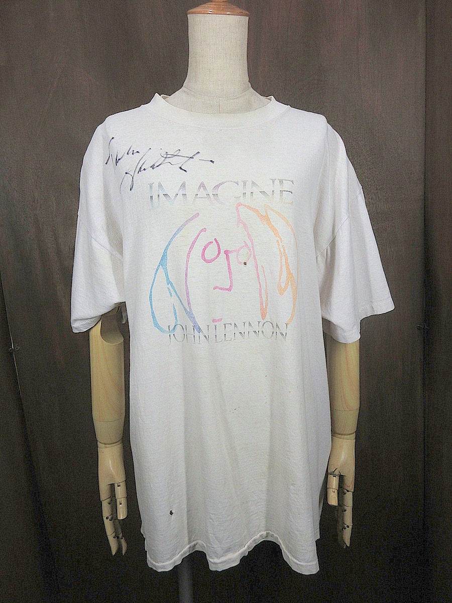80s 90s ジョン・レノン IMAGINE ヴィンテージTシャツ M ヴィンテージ vintage 90's 90s CRONIES John Lennon Imagine