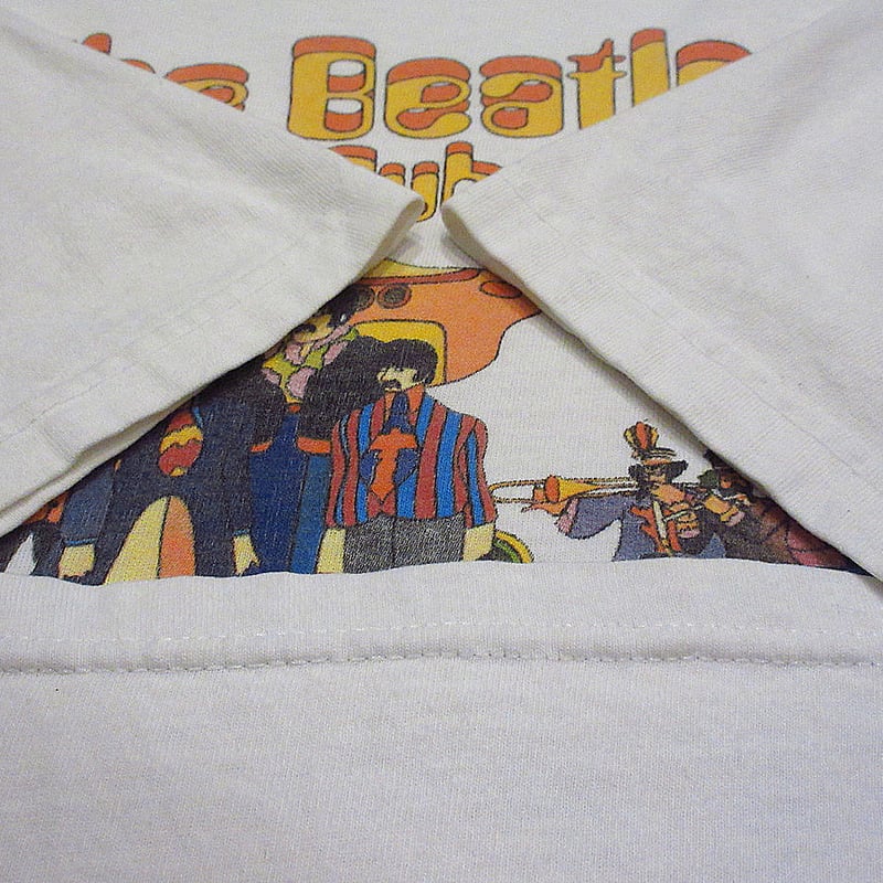 ビンテージ90's○The Beatles Yellow SubmarineプリントTシャツ白