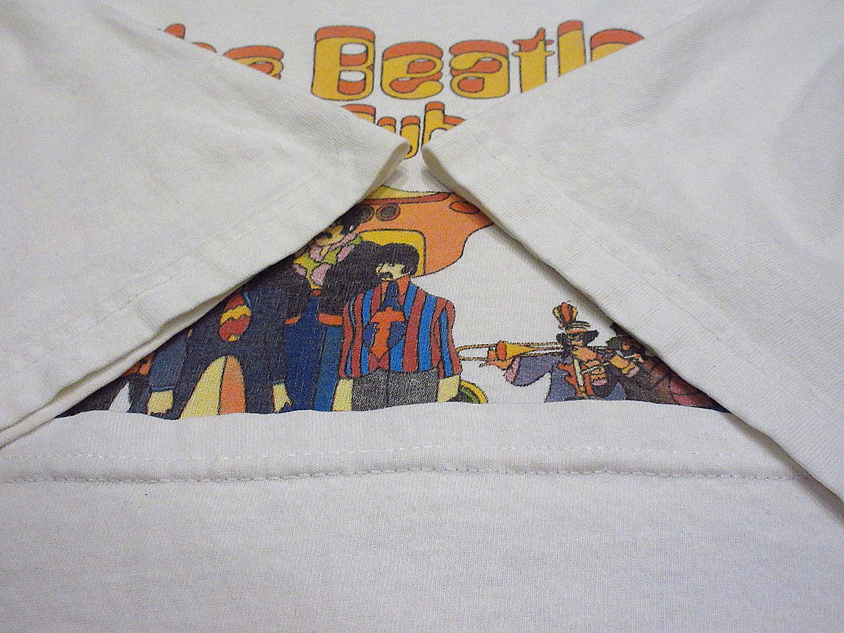 ビンテージ90's○The Beatles Yellow SubmarineプリントTシャツ白 ビンテージ90's○The Beatles Yellow SubmarineプリントTシャツ白