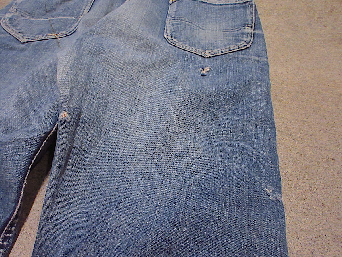 ビンテージ50's○Lee 101Zセンター赤タグ実寸W89cm○211206r3-m-pnt