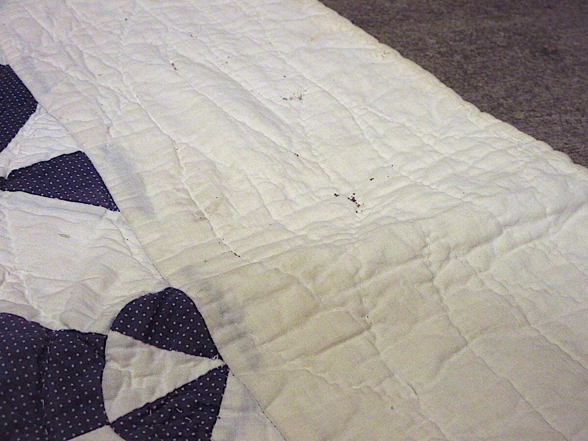 ビンテージ~30s○パッチワークキルトファブリック約200cm×約170cm