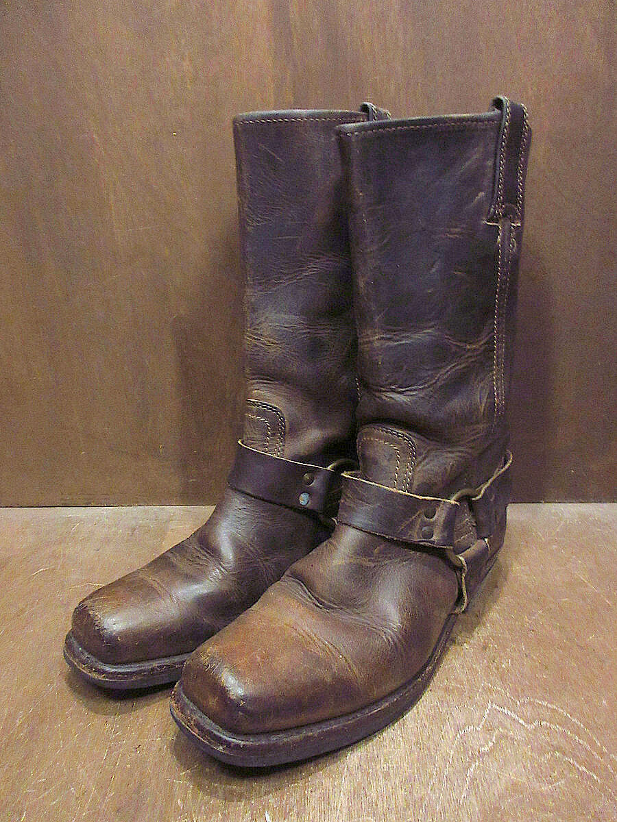 美品⭐️ genten ワークブーツ size M （23）フリンジ レザー 茶 CHIPPEWA ○○チペワ 4353TAN 6-inch “Original” Service Boots