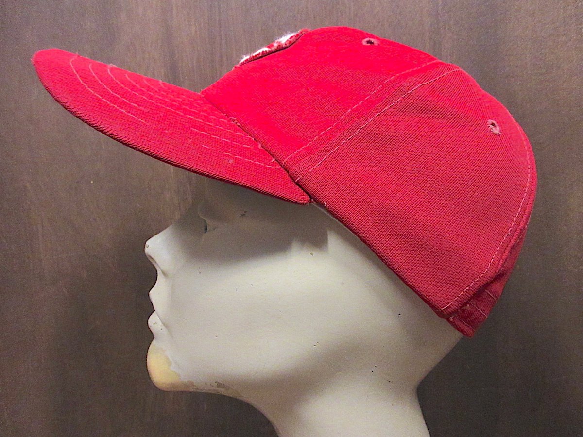 ビンテージ~70's○広島カープ6パネルキャップ赤○250115z5-m-cp-bb野球