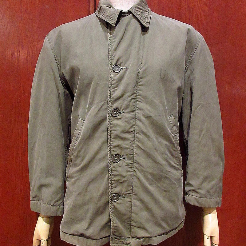 ビンテージ40's○U.S.NAVY N-4デッキジャケットsize 34