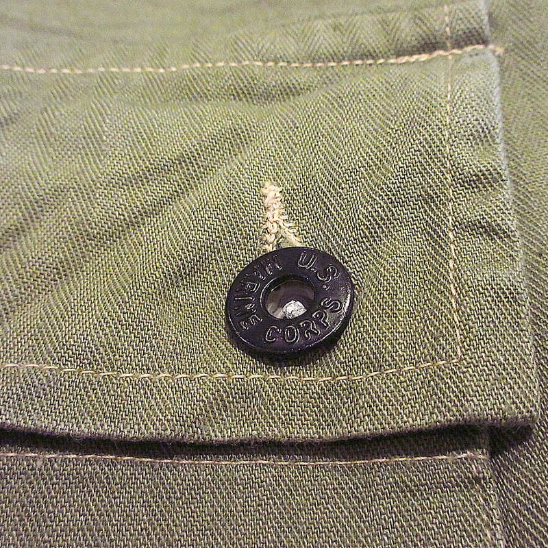 ビンテージ40's○DEADSTOCK USMC M-44 HBTモンキーパンツ実寸 ビンテージ40's○DEADSTOCK USMC M-44 HBTモンキーパンツ実寸