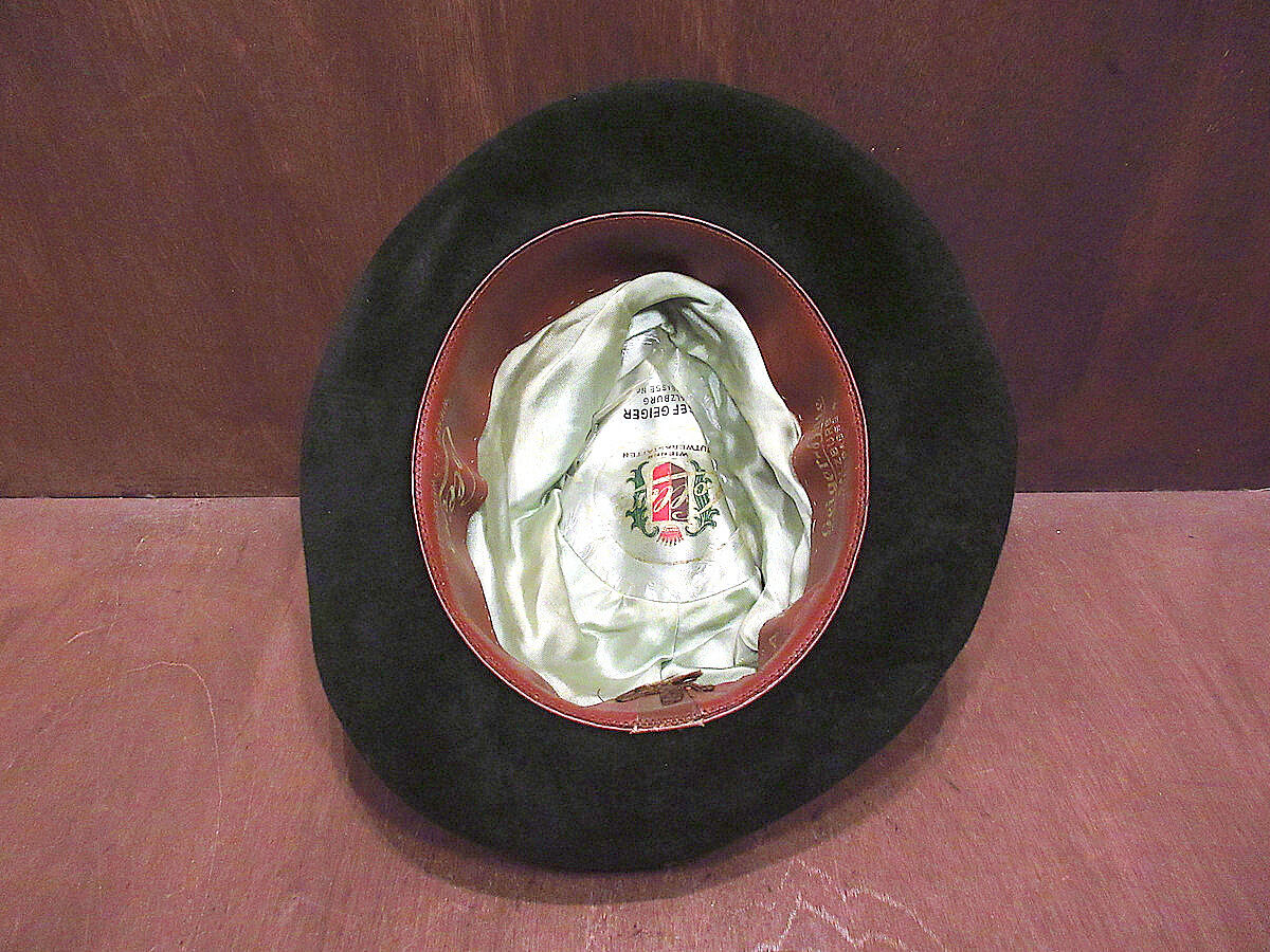 ビンテージ-60's○Collinsチロリアンハット深緑○210930s2-m-ht-flt