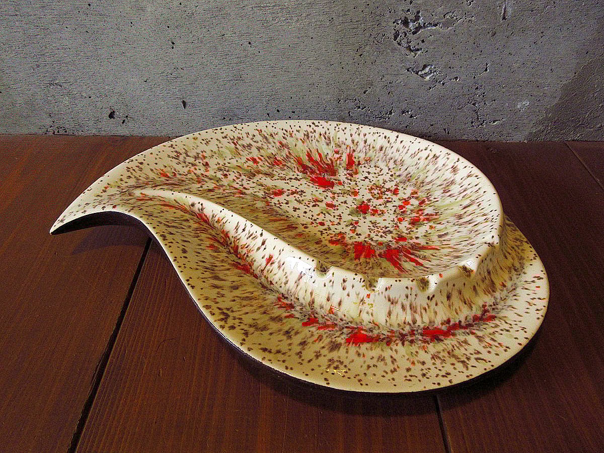 ヴィンテージ60sミッドセンチュリー灰皿トランプ彫刻