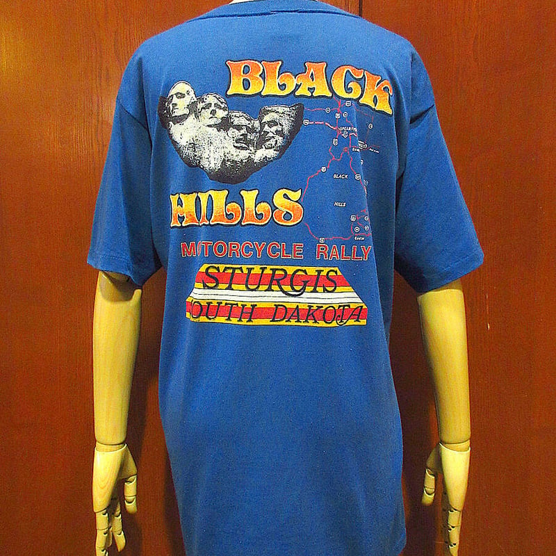 213cm商品名STURGIS BLACK HILLS RALLY and RAGES 1998 スタージス ブラックヒルズラリー 両面プリント モーターサイクル バイクTシャツ メンズXL /eaa317335