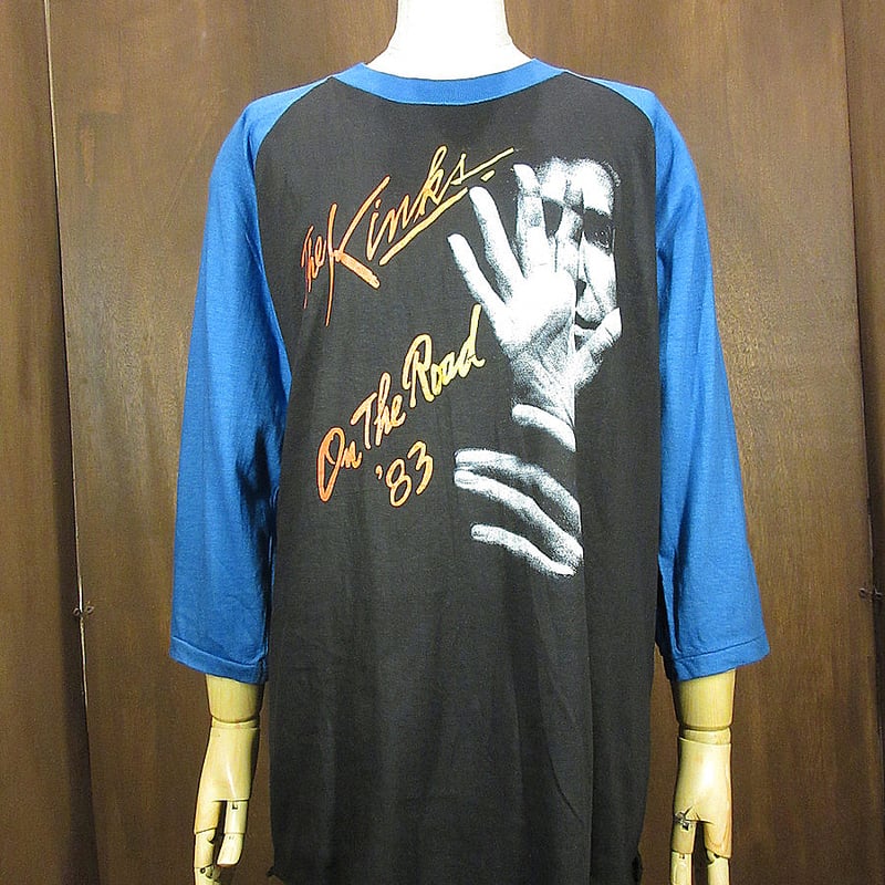 ビンテージ80's○DEADSTOCK The Kinks On The Road '83ラグ ビンテージ80's○DEADSTOCK The Kinks On The Road '83ラグ