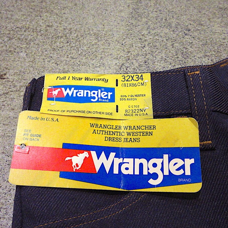 ビンテージ70's80's○DEADSTOCK Wrangler WRANCHER 82322