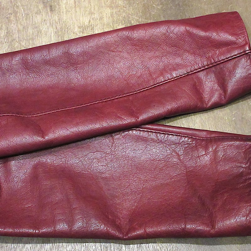ビンテージ70's○GLASS WATERレザージャケット小豆色○250326z2-m-jk- ビンテージ70's○GLASS WATERレザージャケット小豆色○250326z2-m-jk-