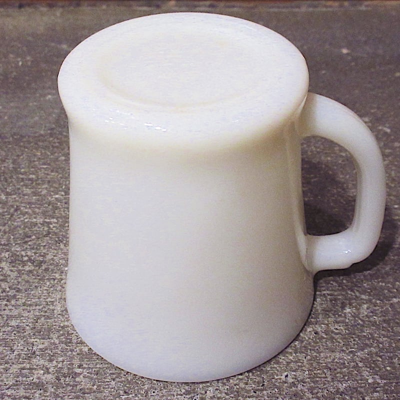 ビンテージ○Fire KingアイボリーホワイトDハンドルマグ○260306z5-frk