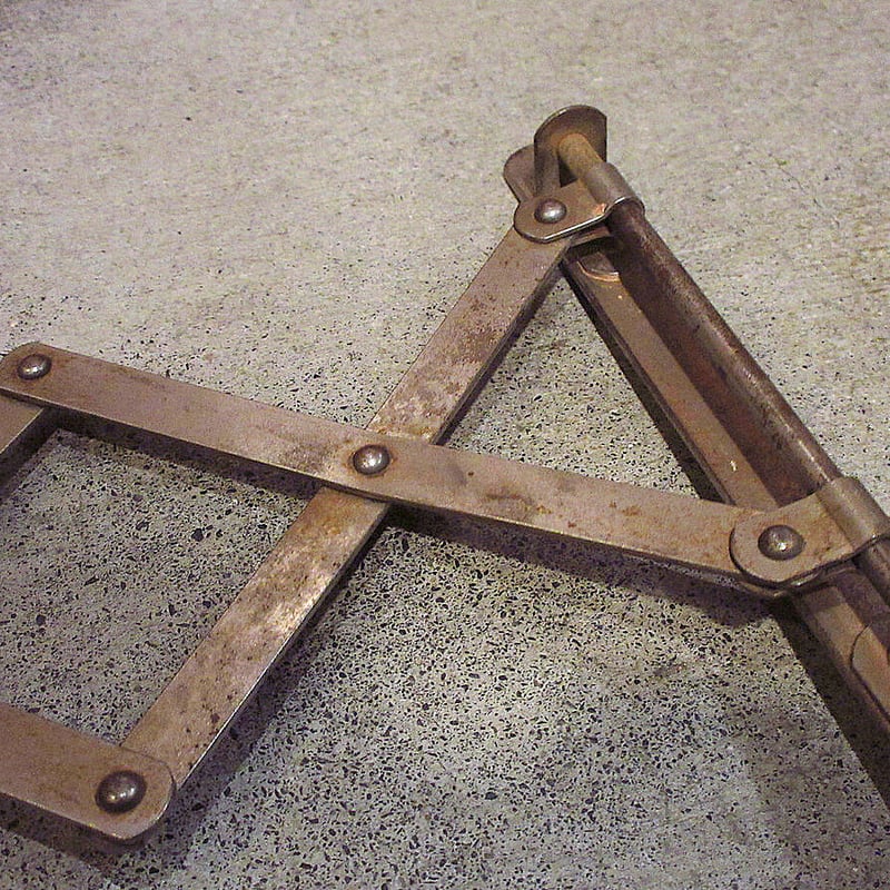 ビンテージ○アコーディオンアームウォールミラー○230211k6