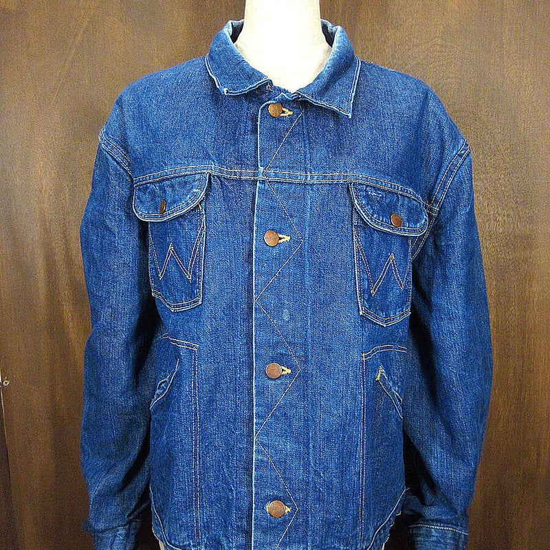 ビンテージ60's○Wrangler 124MJデニムジャケットsize 46○210925s...