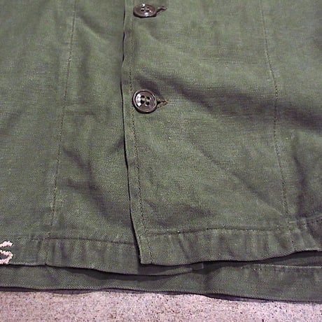 ビンテージ60's●U.S.ARMYコットンサテンユーティリティシャツ●240128m3-m-lssh-mltミリタリー長袖トップスメンズ古着