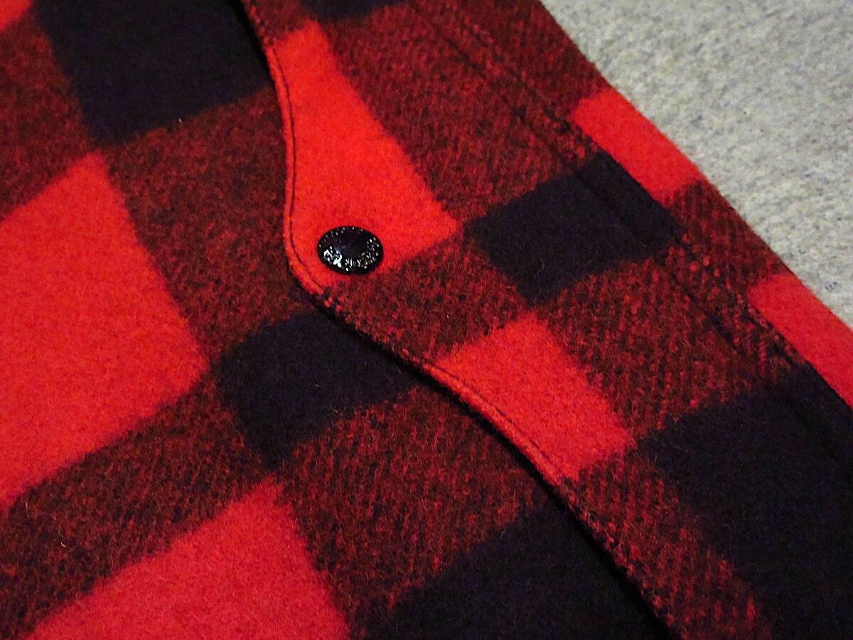 ビンテージ○FILSONバッファローチェックウールシングルマッキーノ