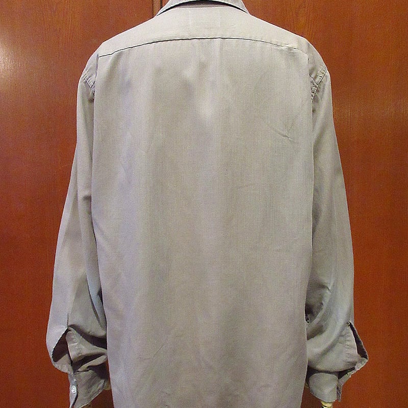 ビンテージ60's○VAN HEUSENループカラーシャツ茶size M○240417i3-m