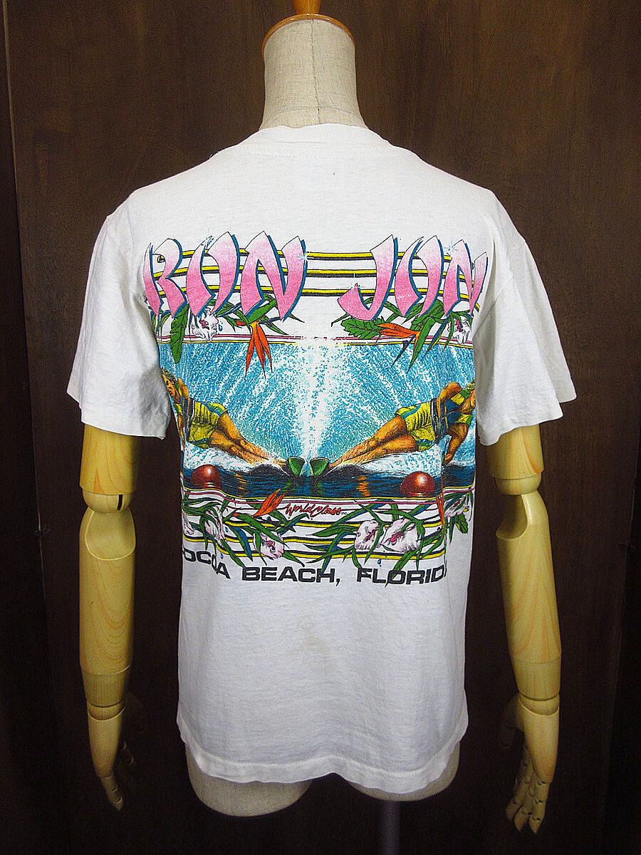 ビンテージ80's RON JON SURF SHOP両面プリントポケットT