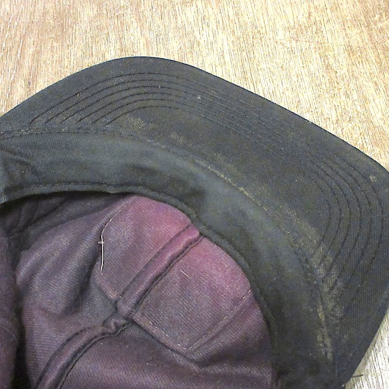 ビンテージ70's80's○JOHN DEERE耳当て付きキャップ黒size 6 7/8 - 7 1