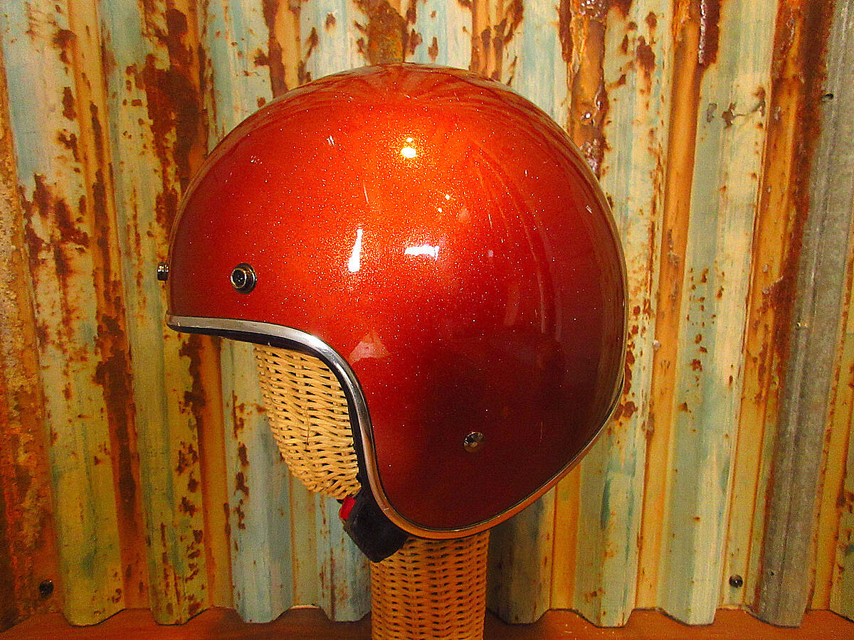 BELL CUSTOM 500ジェットヘルメット赤size S○230503k6-hlmt ベ