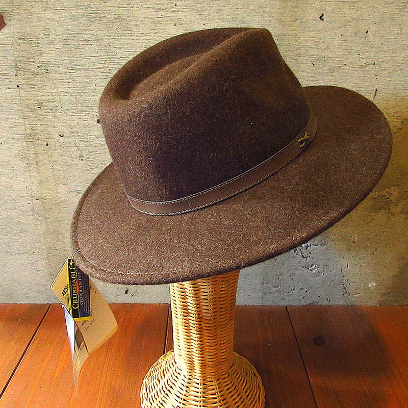 DEADSTOCK PENDLETONフェルトフェドラハット茶size M○230910j1-
