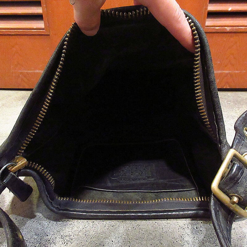 coach オールドコーチ ショルダーバッグ レザー バケツ型 ブラック オールドCOACH バケツ型ダッフルバッグ 本革黒