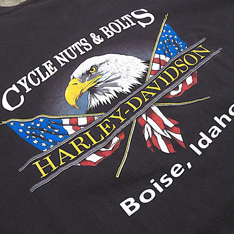 ビンテージ90's○HARLEY-DAVIDSONプリントTシャツsize XXL○26052